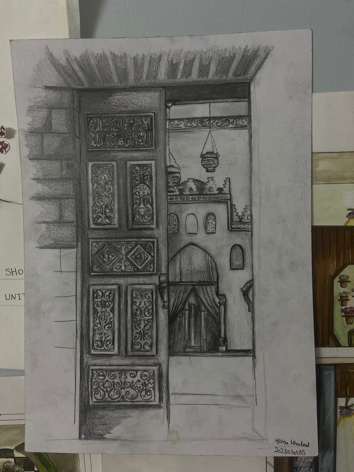Mosque sketch - history of interior design ll