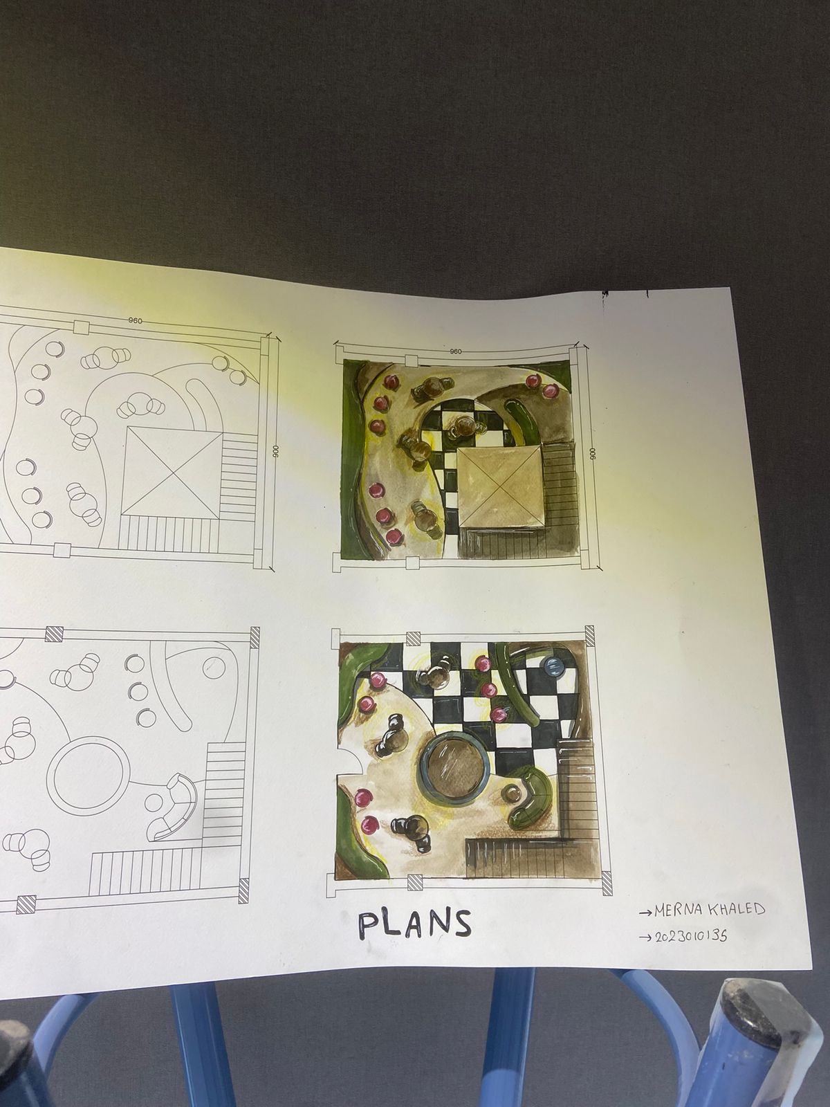A jazz café design - two floor plan for commercial design ll