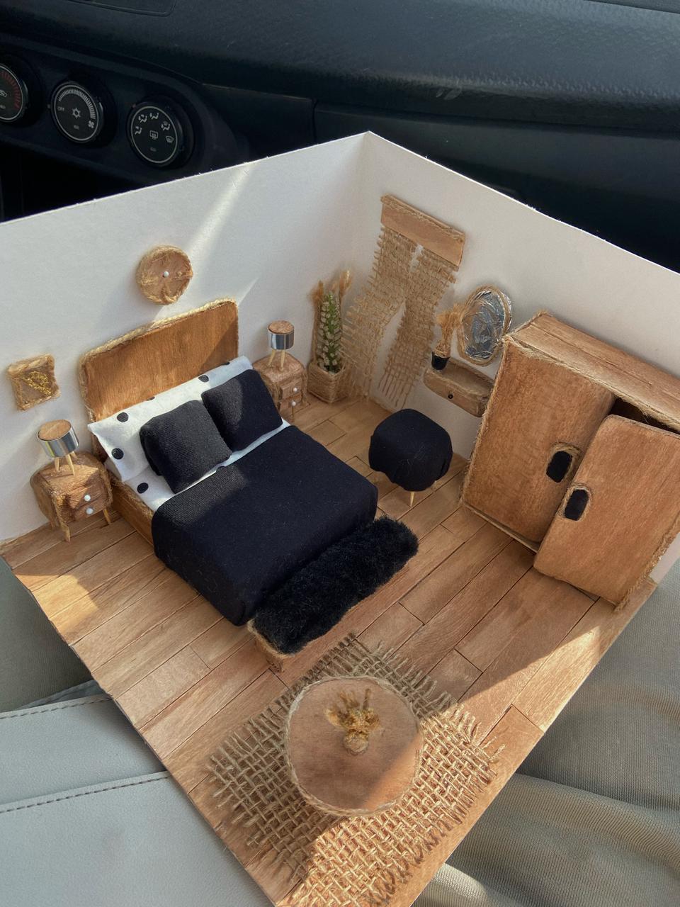 Interior design room maquette scale 1:20